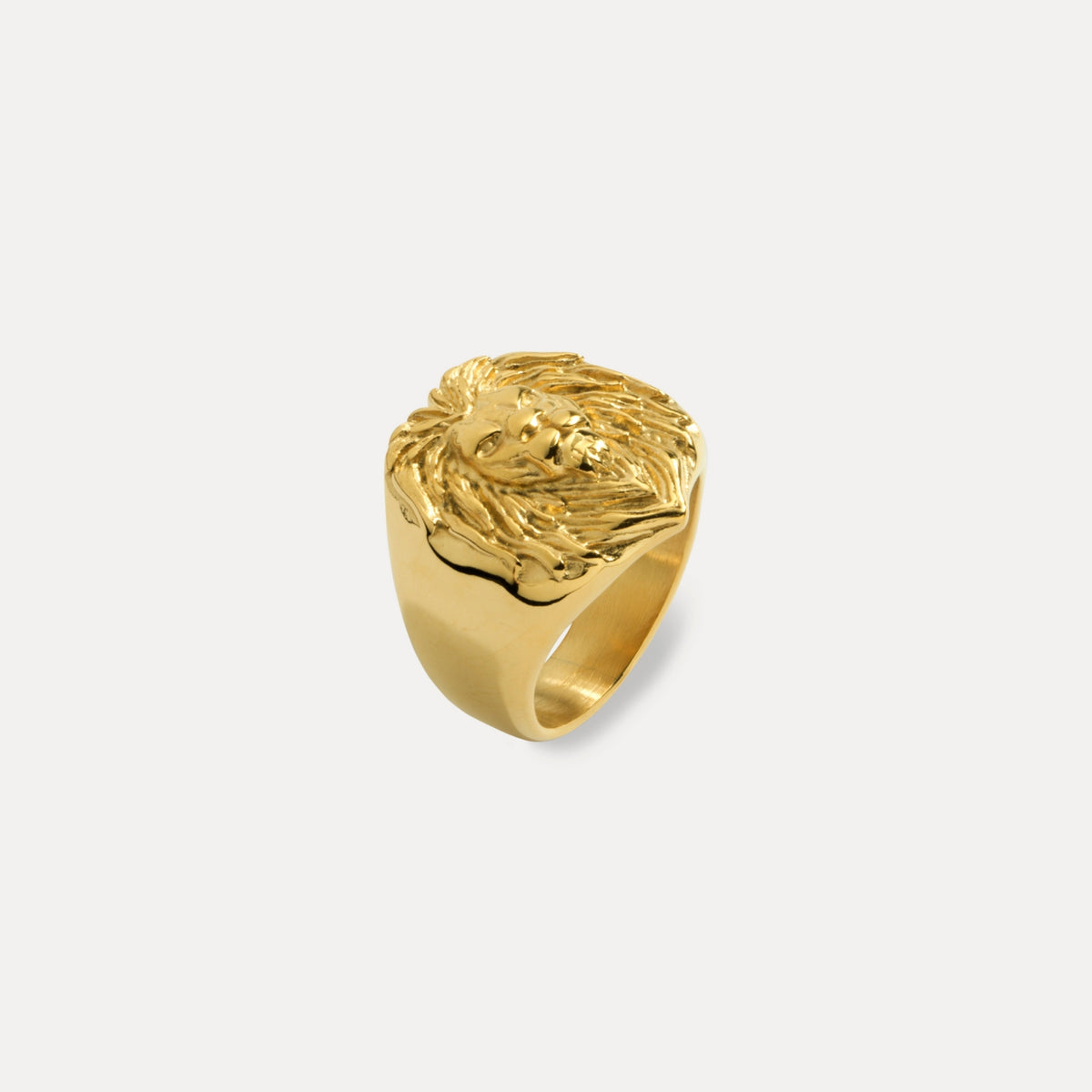 Lion Signet Ring - Gold