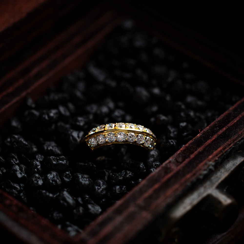 Mens Moissanite Diamond Hoop Earrings | Mens Earrings - Twistedpendant