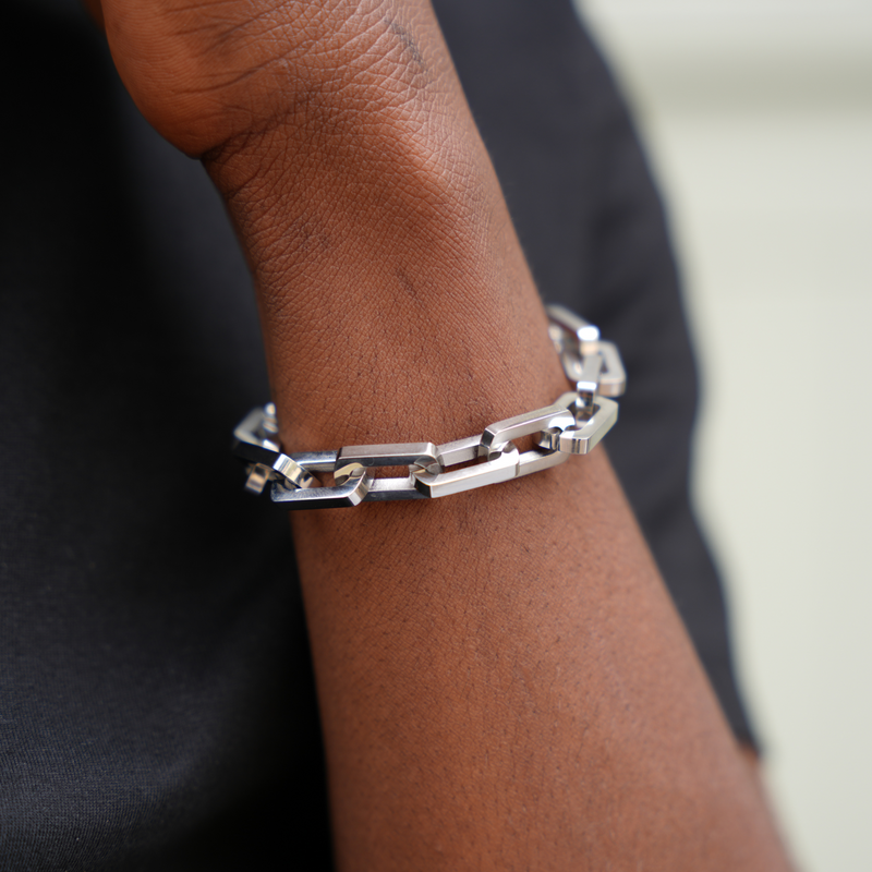 Mens thick bracelets discount