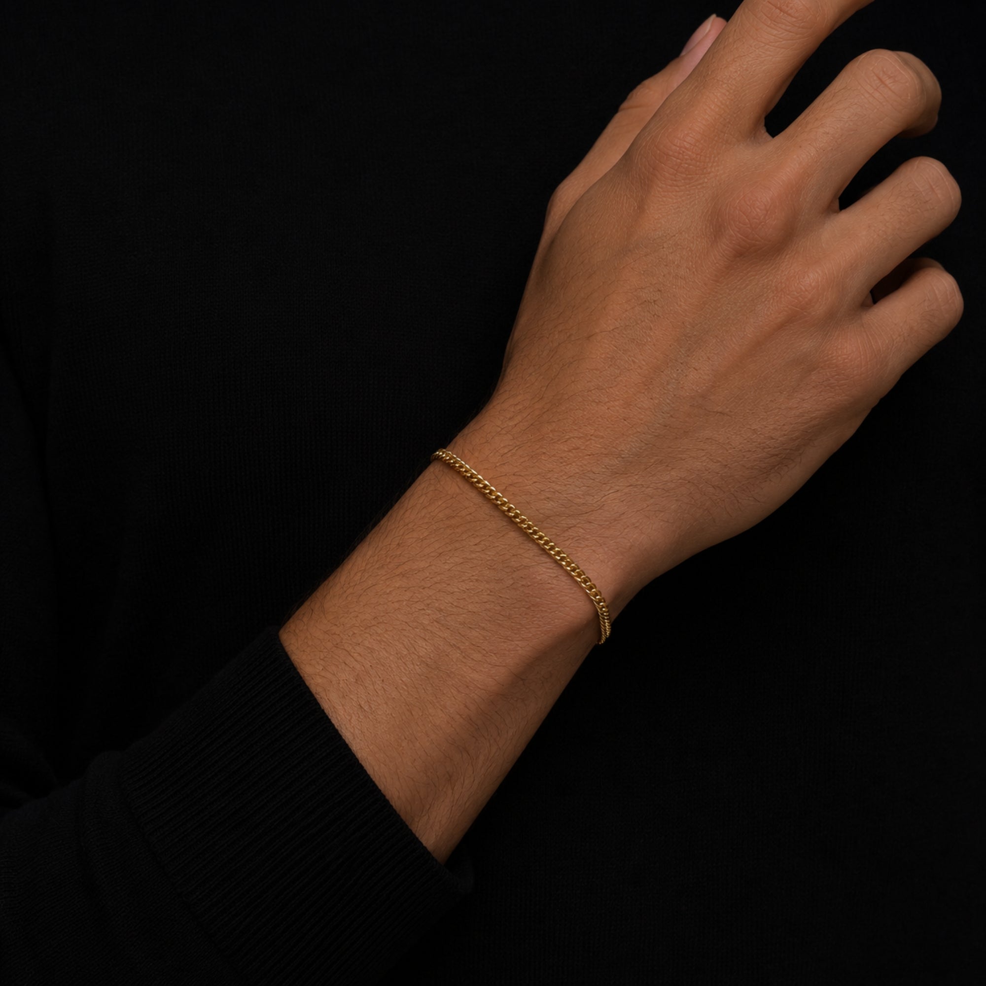 Gold Cuban Bracelet (2.5MM)