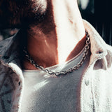 Striker Chain - Mens Silver Chunky Choker Chain UK By Twistedpendant