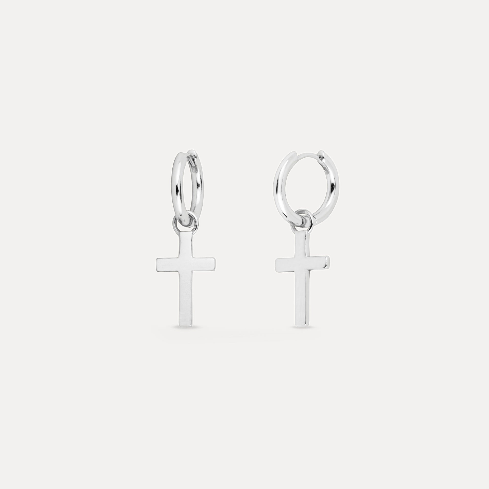Cross Drop (Silver)