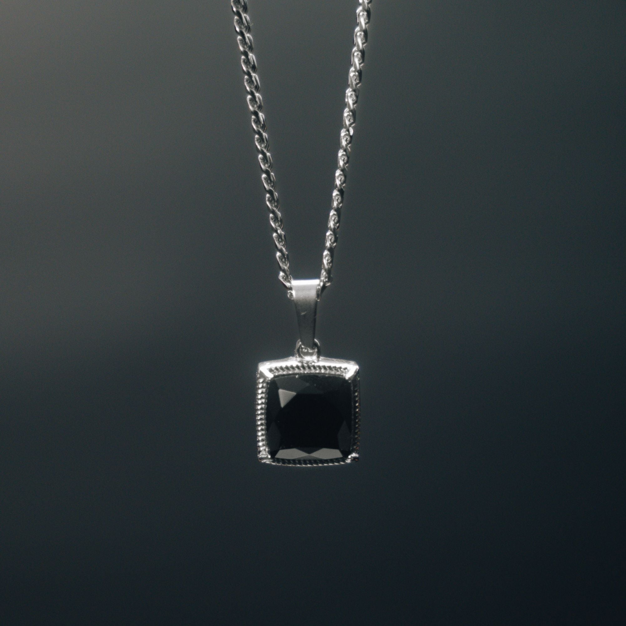 Chunky Onyx - Silver