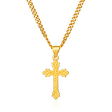 Mini Vintage Cross Pendant Necklace - Cross Necklace Men By Twistedpendant