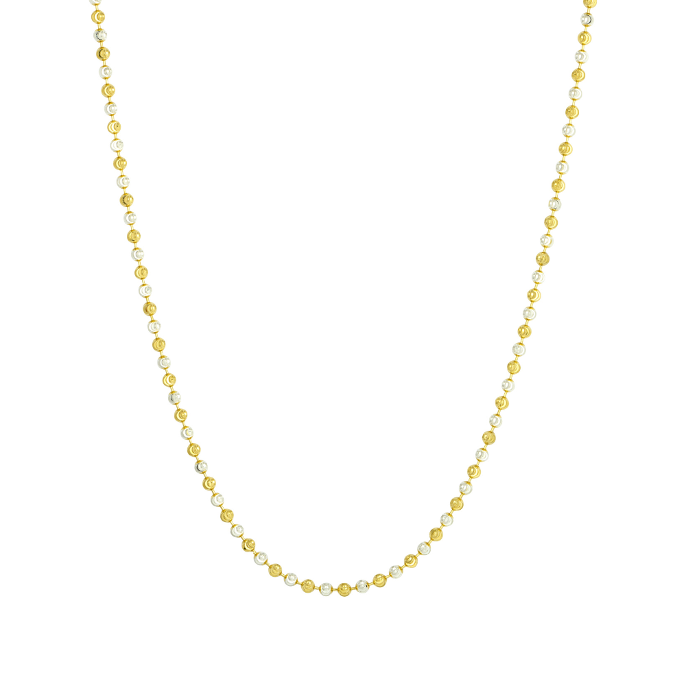 23K Gold Moon Cut Chain Mens Gold Link Chain By Twistedpendant