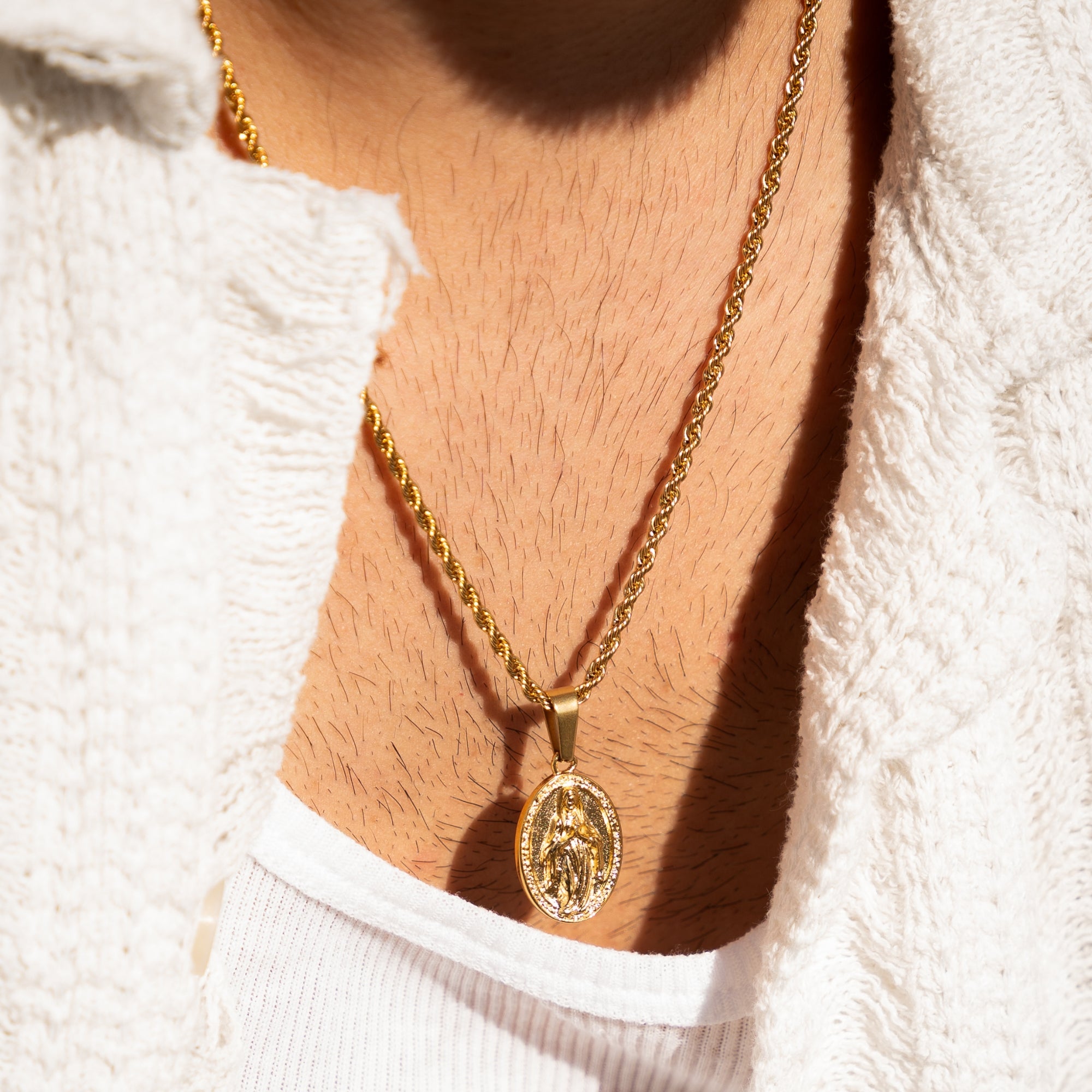 Virgin Mary - Silver (Large)