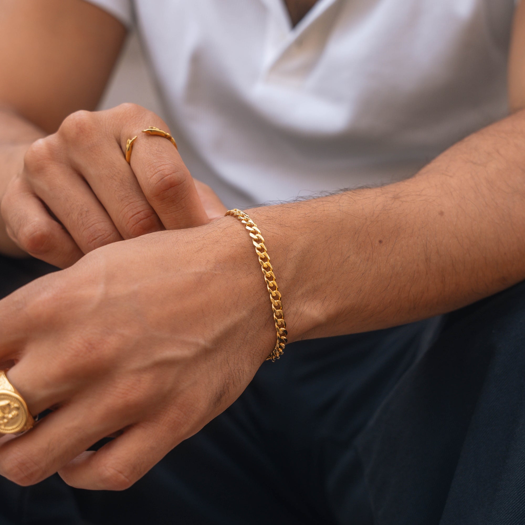 Gold Cuban Bracelet (5MM)
