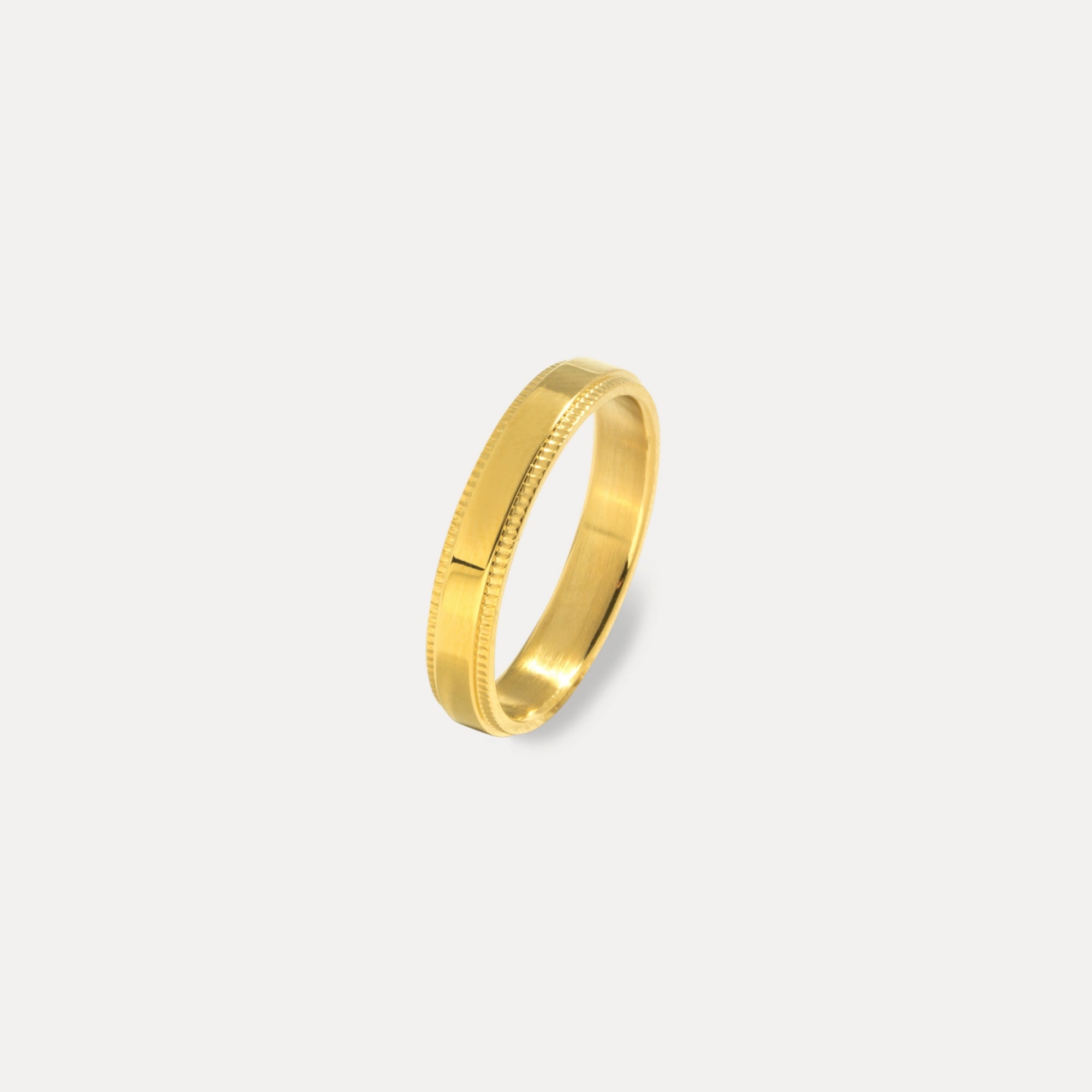 Mens Gold Band Ring - Minimalist Rings For Men By Twistedpendant