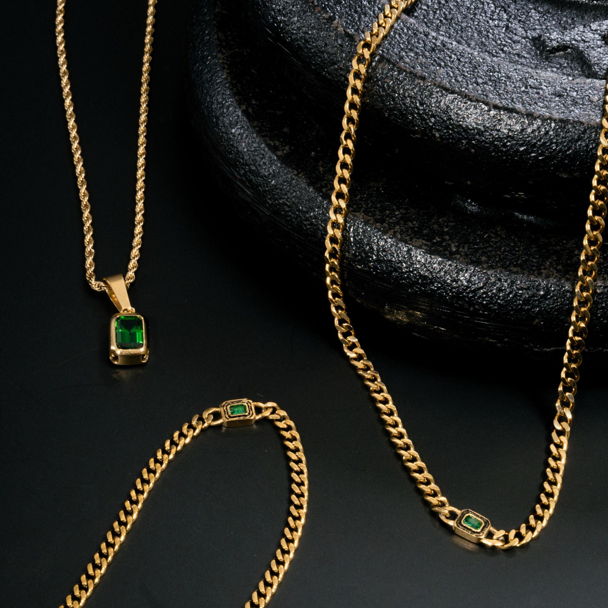 Emerald Cuban Chain (4MM) – Gold