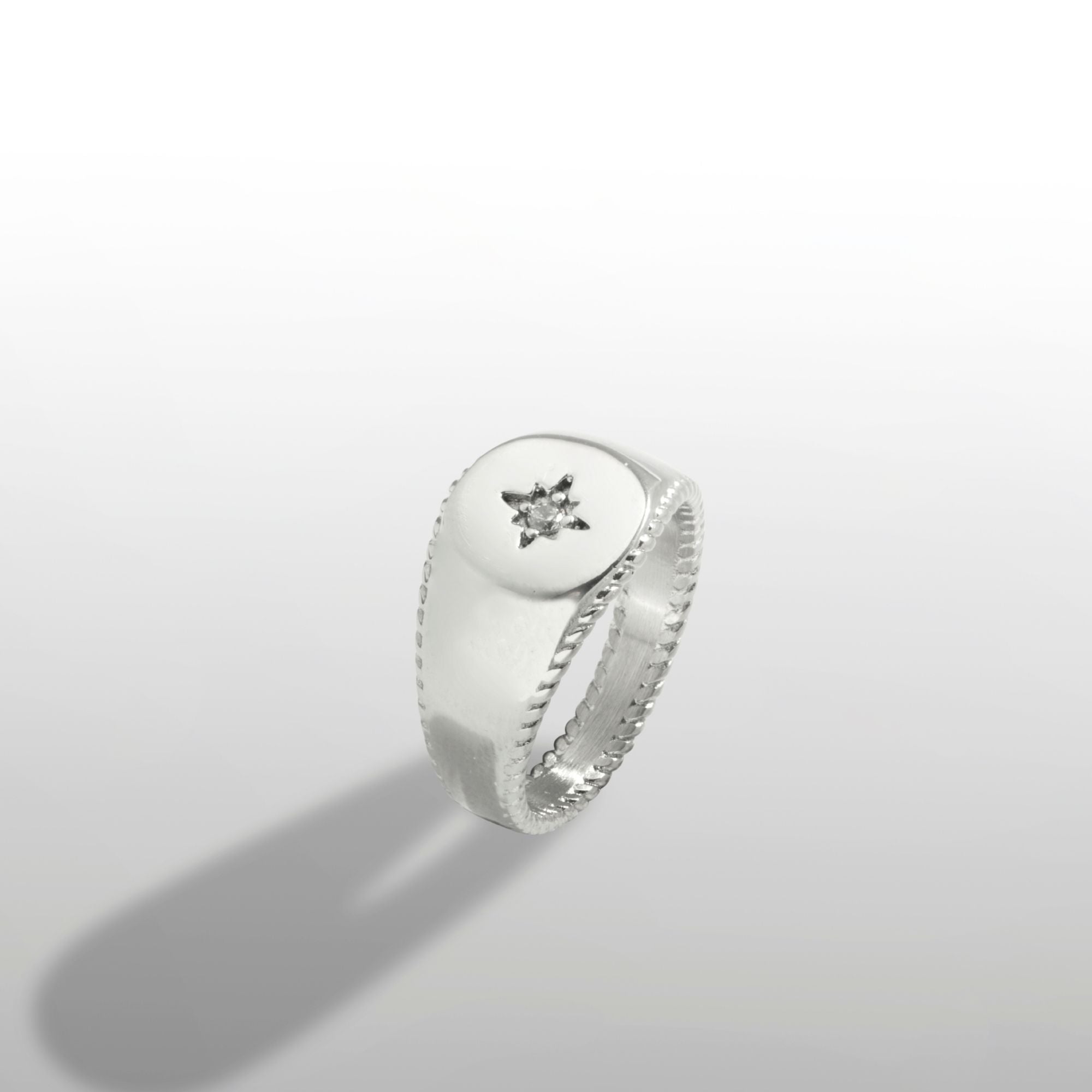 North Star Signet Ring - Silver