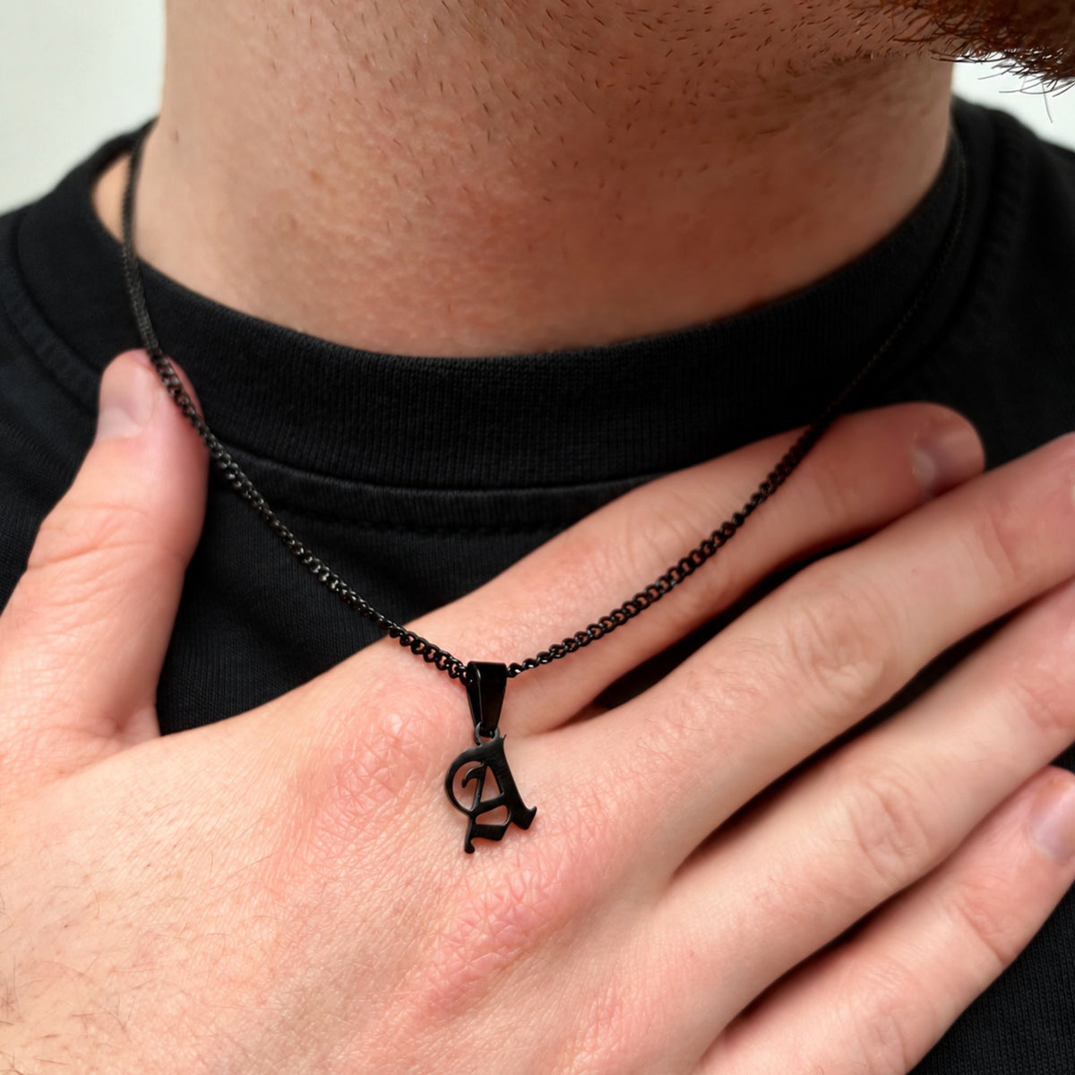 Old English Initial - Black
