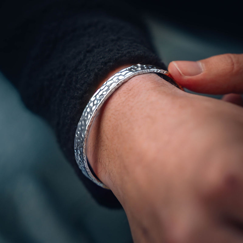 Men's Cuff Bracelets - Silver Cuff Bangle Bracelets For Men | Twistedpendant