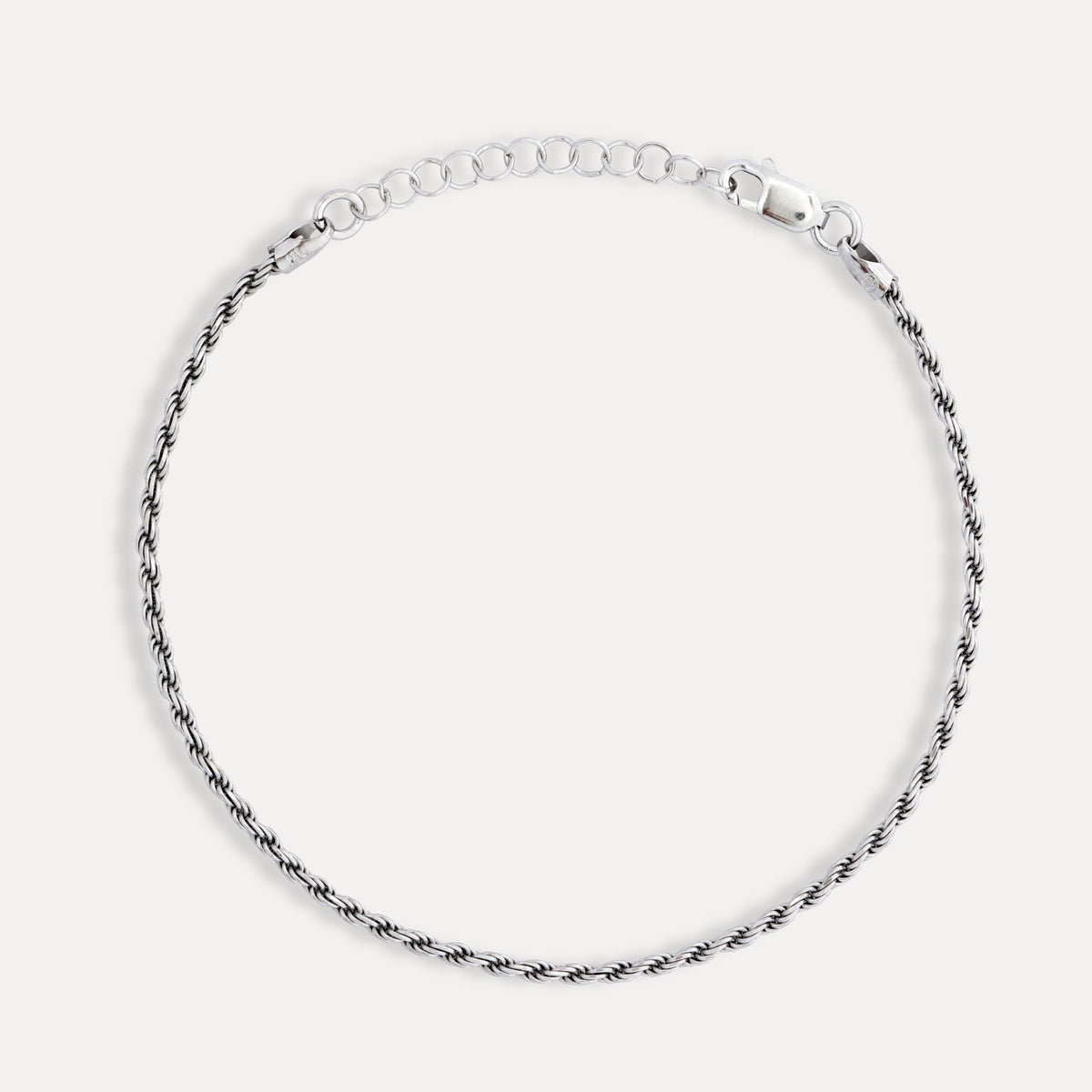 925 Micro Rope Bracelet - Silver