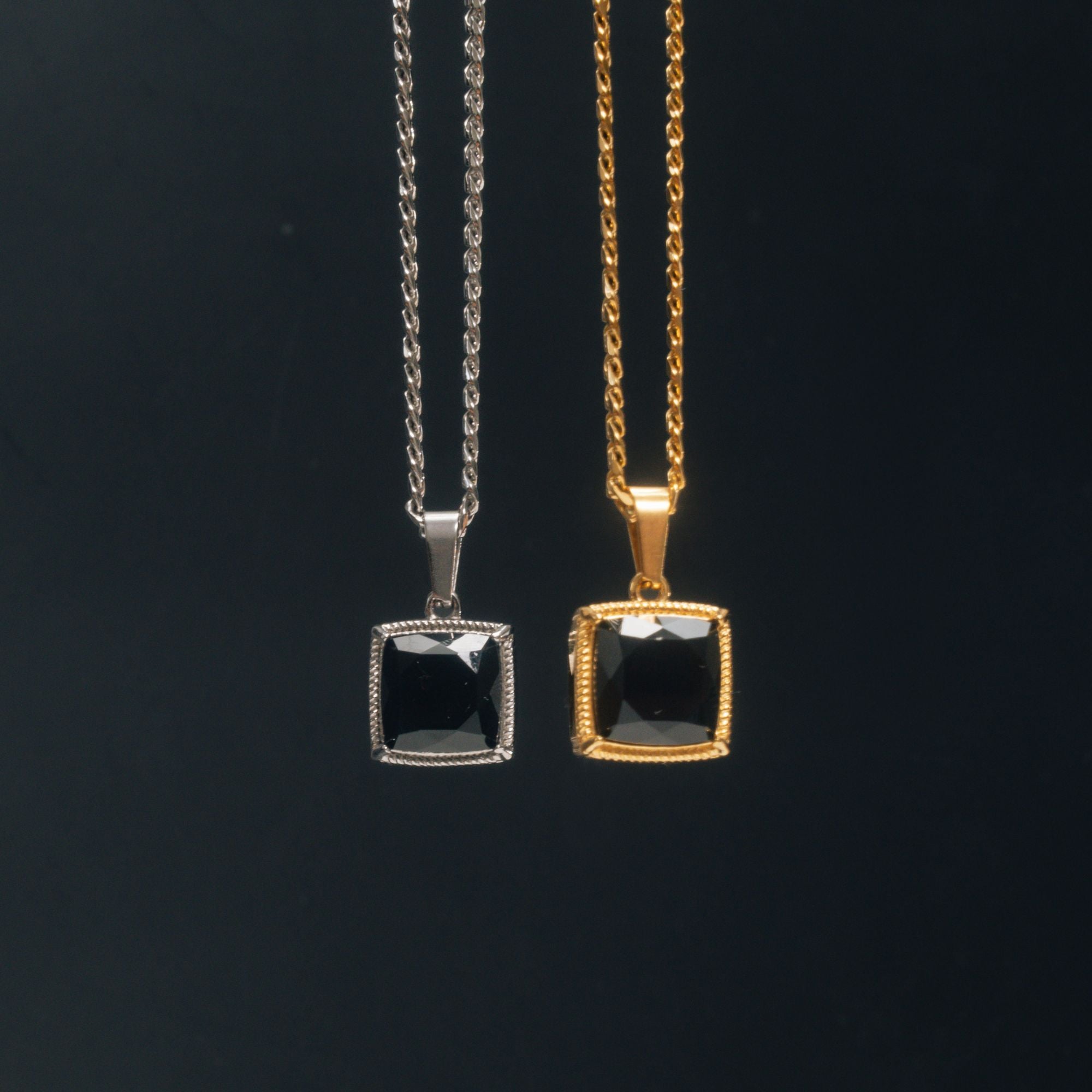 Chunky Onyx - Silver