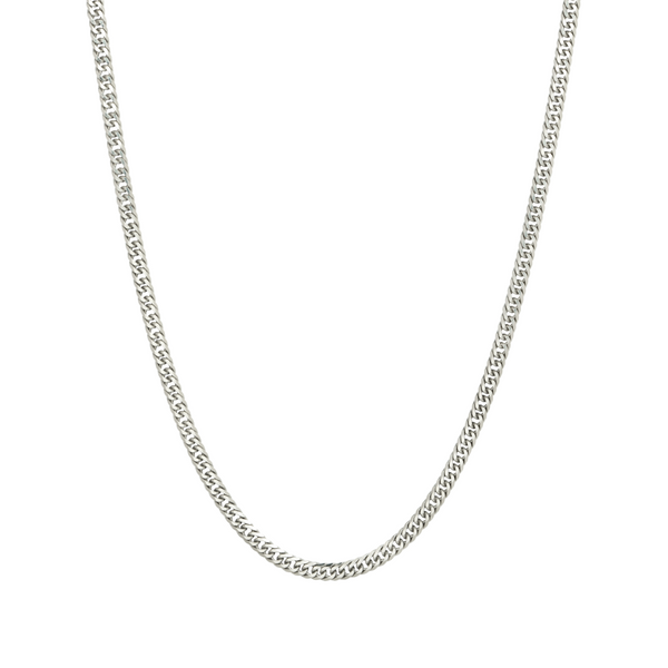 4mm Silver Double Curb Chain - Mens Silver Chain | By Twistedpendant
