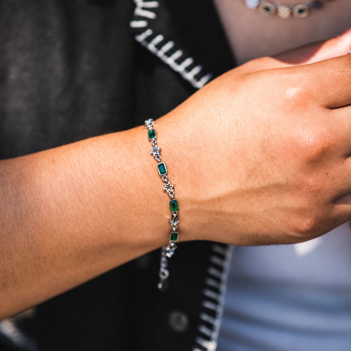 Origin Bracelet Green - Gold