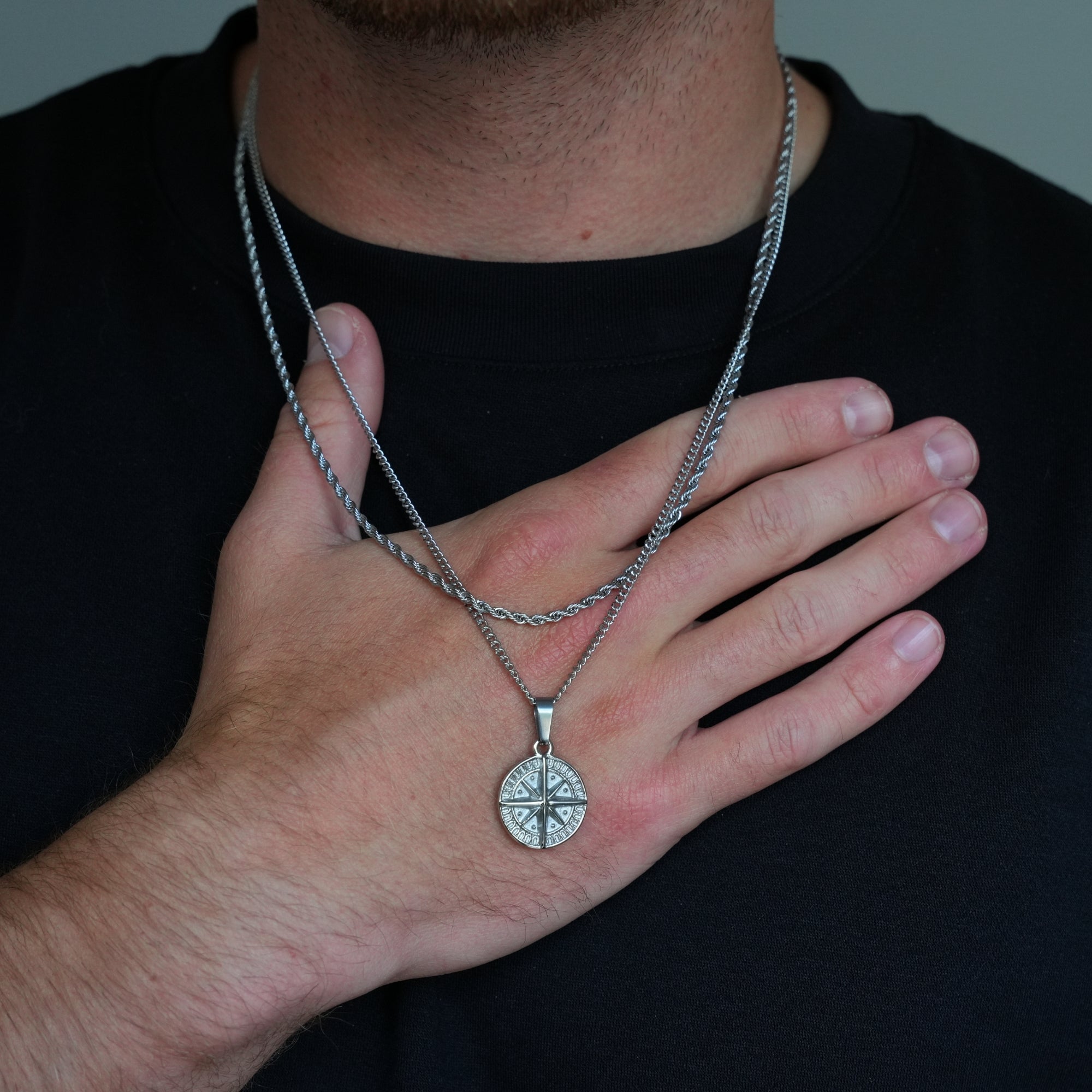 Mini Compass Set (Silver)