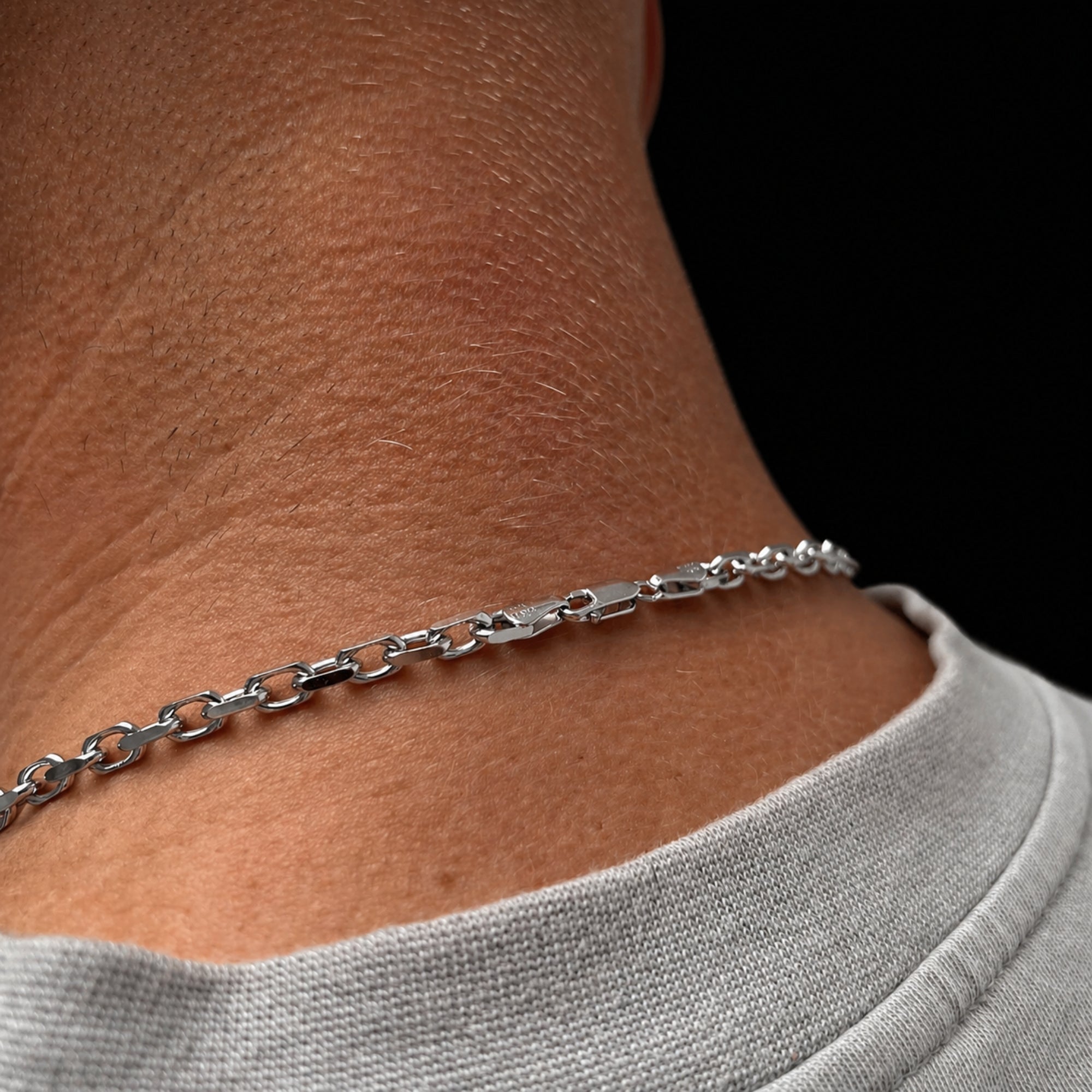 Italian 925 Silver Rolo Chain (4MM)