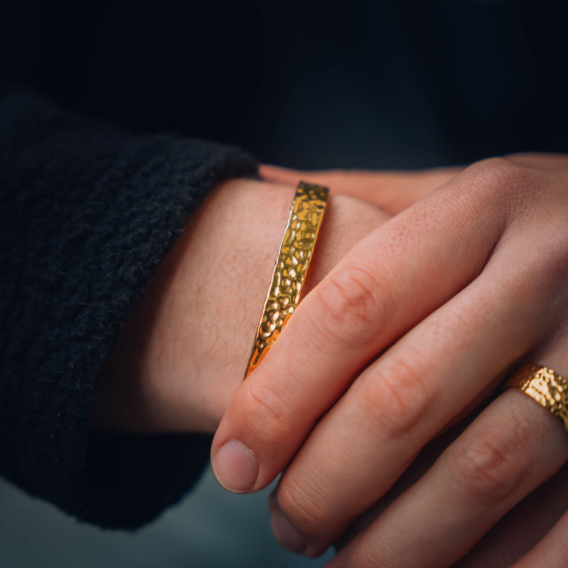 Men's Cuff Bracelets - Gold Cuff Bangle Bracelets For Men | Twistedpendant