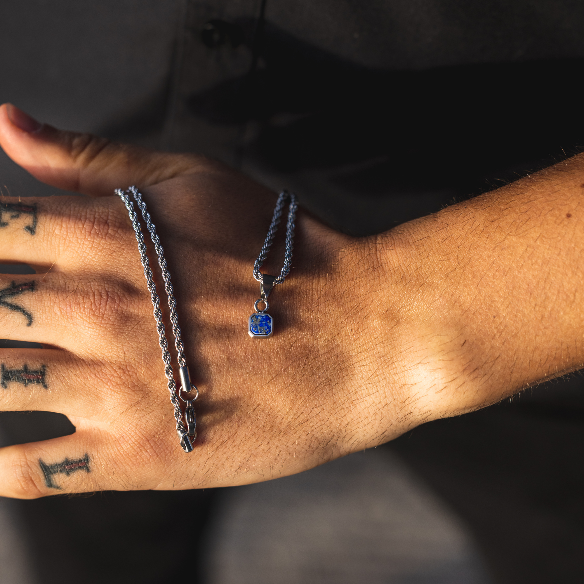 Mini Lapis Lazuli - Silver