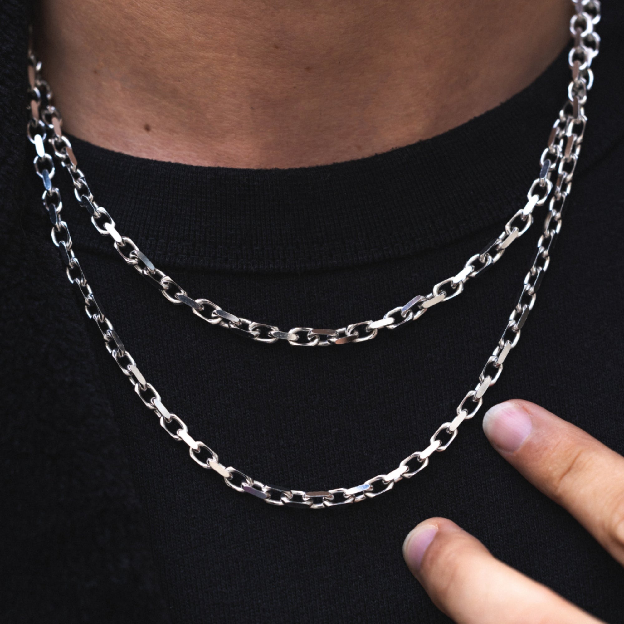 Italian 925 Silver Rolo Chain (4MM)