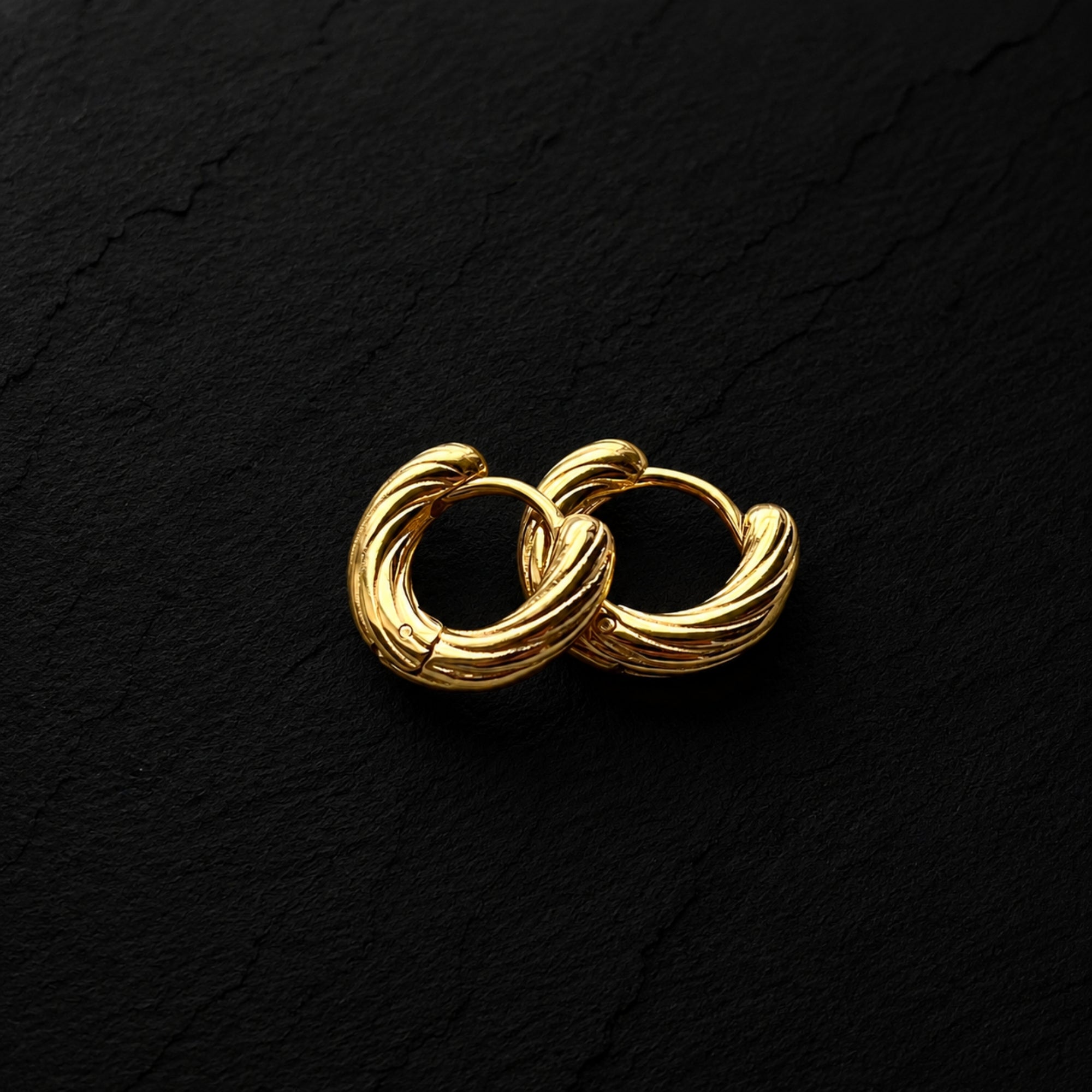 Swirl Hoop - Silver