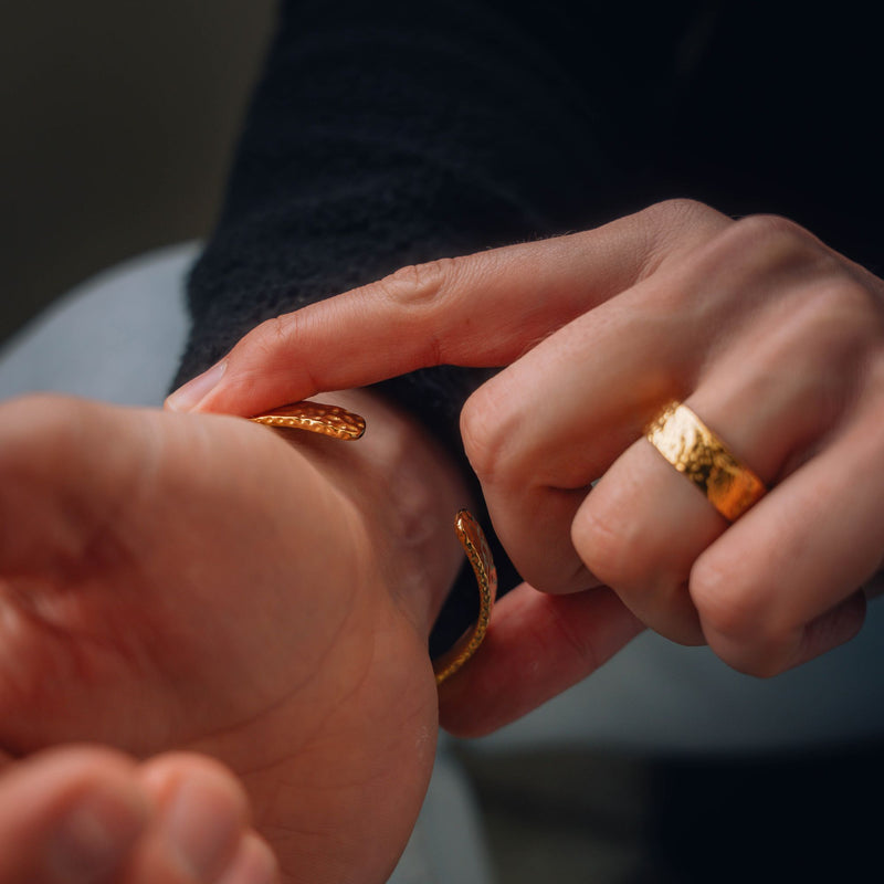 Men's Cuff Bracelets - Gold Cuff Bangle Bracelets For Men | Twistedpendant