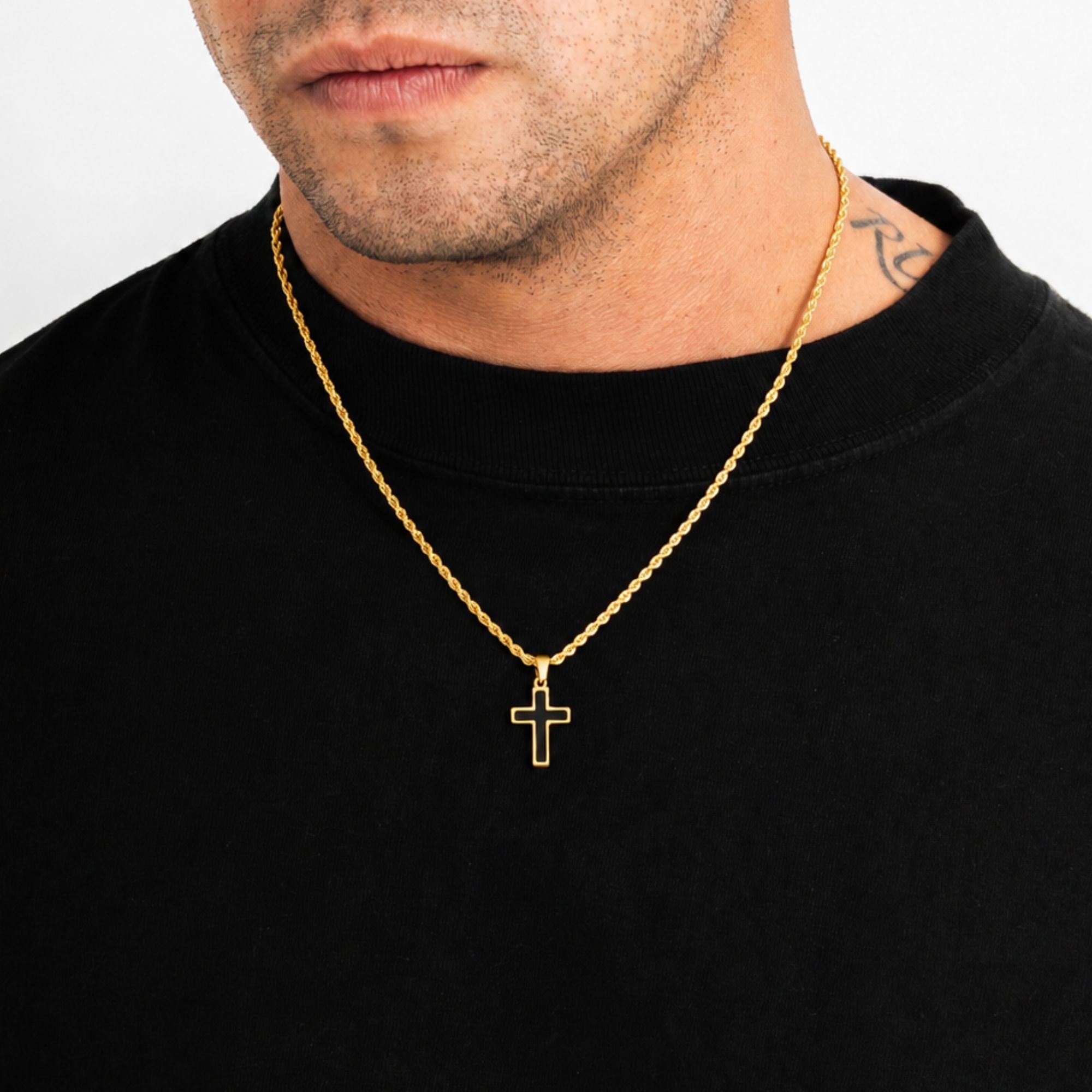 Onyx Cross - Gold