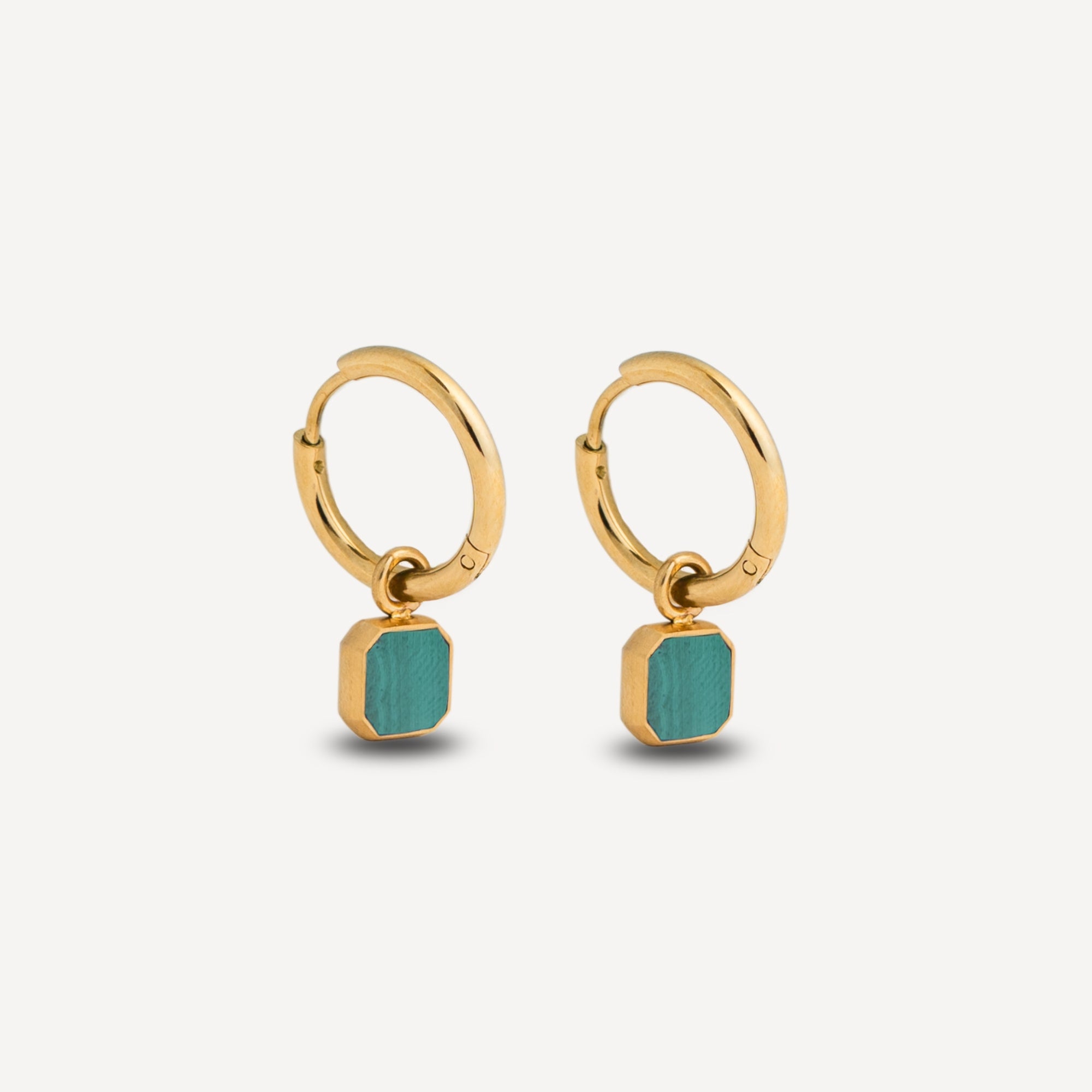 Malachite Dangle (Gold)