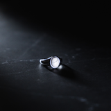 Silver Signet Ring - Natural Gemstone Ring For Men - By Twistedpendant