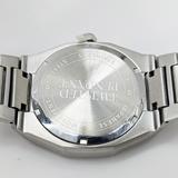 Mens Silver & Navy Watch - Silver Watches For Men - By Twistedpendant