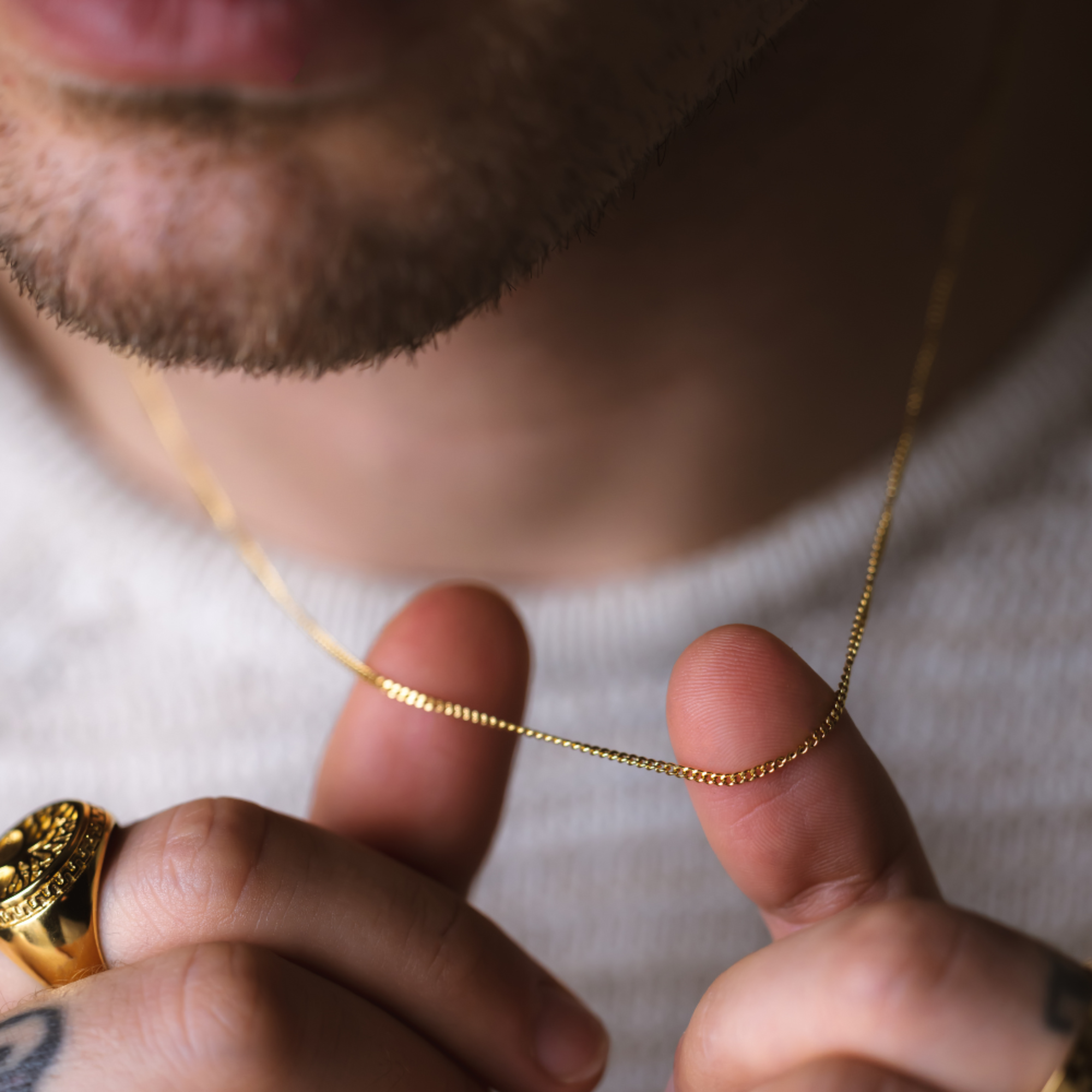 Gold Thin Cuban Chain (1.5MM)