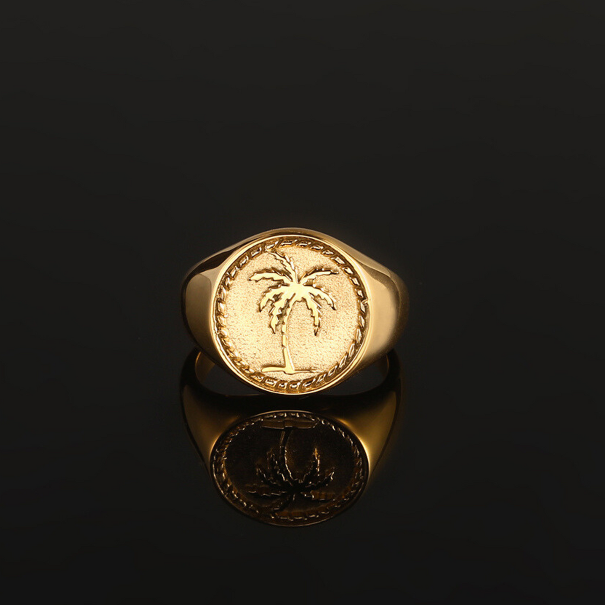 Palm Tree Ring - Gold