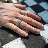 Intra Ring - Silver | Mens Chunky Silver Band Ring - By Twistedpendant