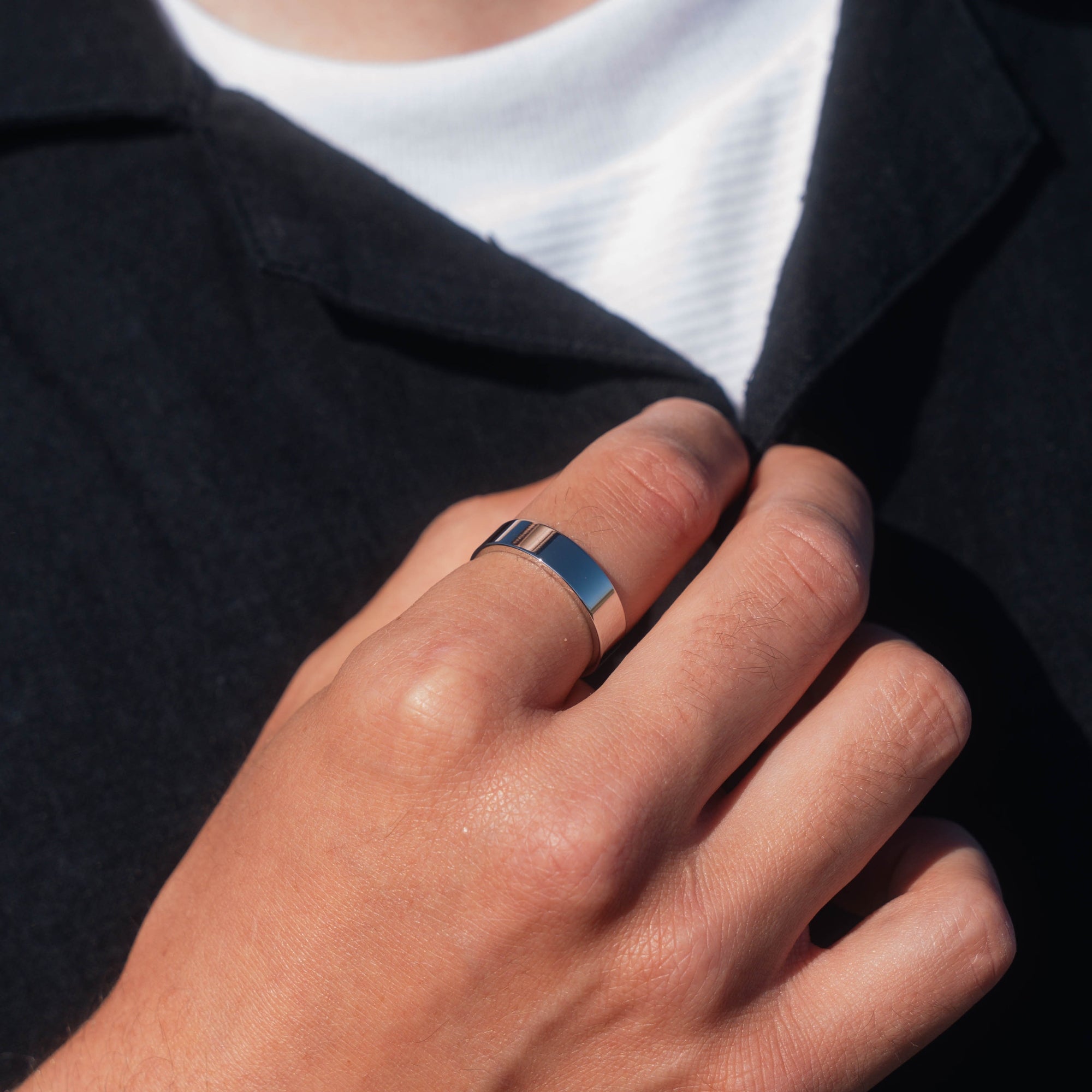 Sterling Silver Band Rings for Men - Luxury Silver Rings By Twistedpendant