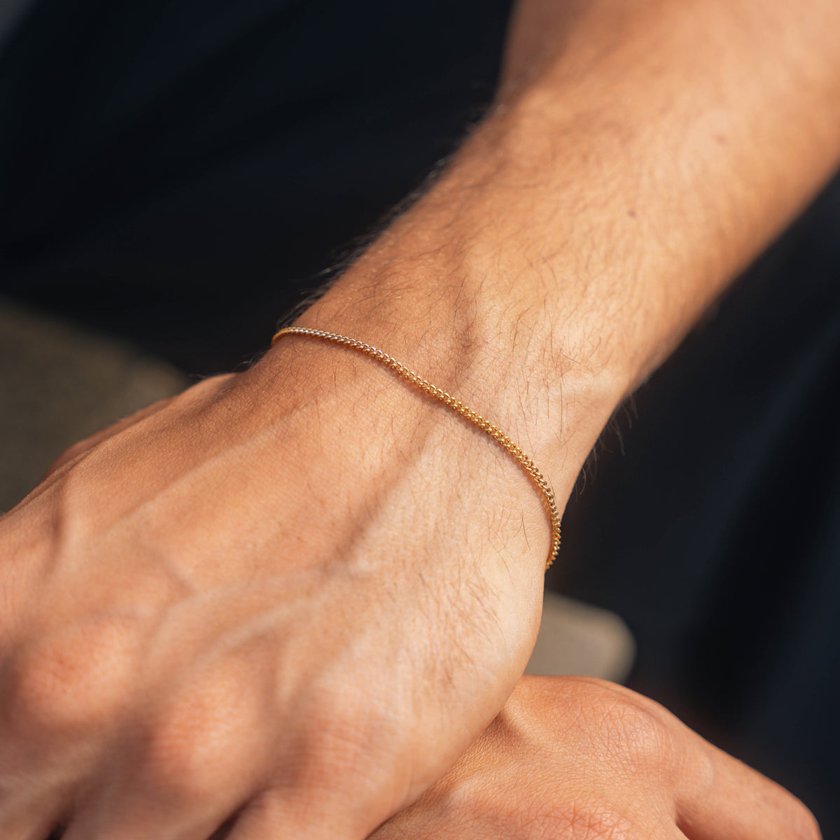 925 Gold Connell Bracelet (2MM)