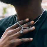 Anchor Necklace - Silver Anchor Pendant For Men - By Twistedpendant