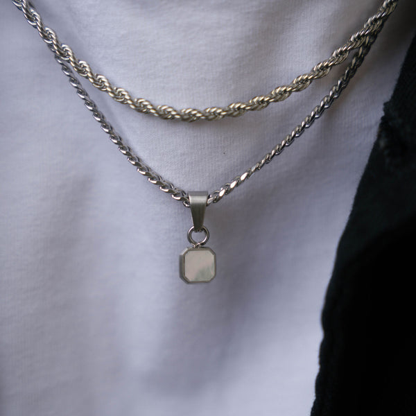 Mini Pearl Necklace - Pearl Necklace for Men - By Twistedpendant