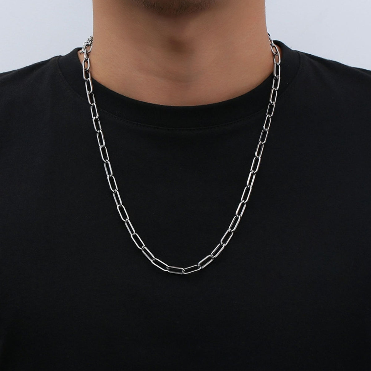 Silver Paperclip Chain (6MM)