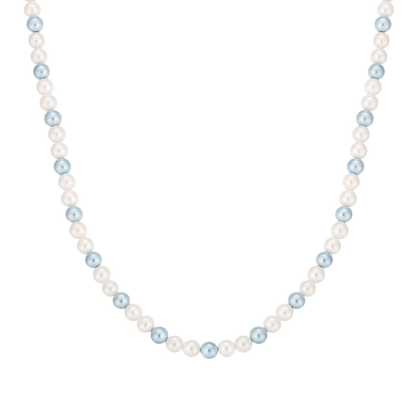 Blue Pearl Chain - Men's Pearl Necklace | Twistedpendant