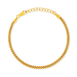 18K Gold Miami Cuban Bracelet - Mens Gold Bracelets | By Twistedpendant