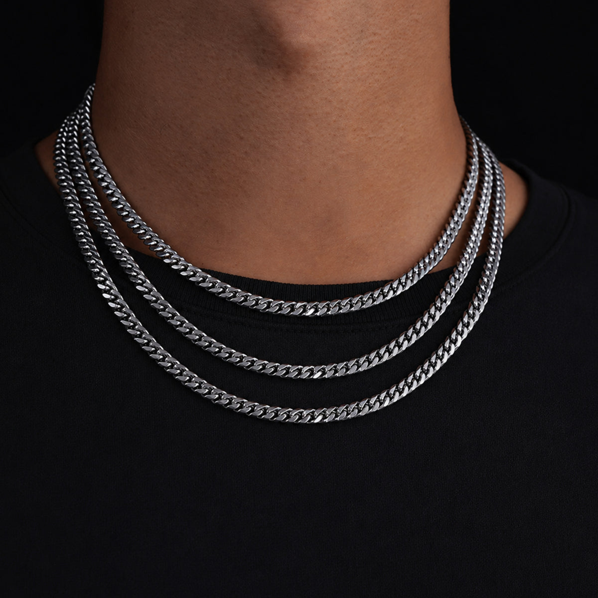 Silver Matte Cuban Chain (6MM)