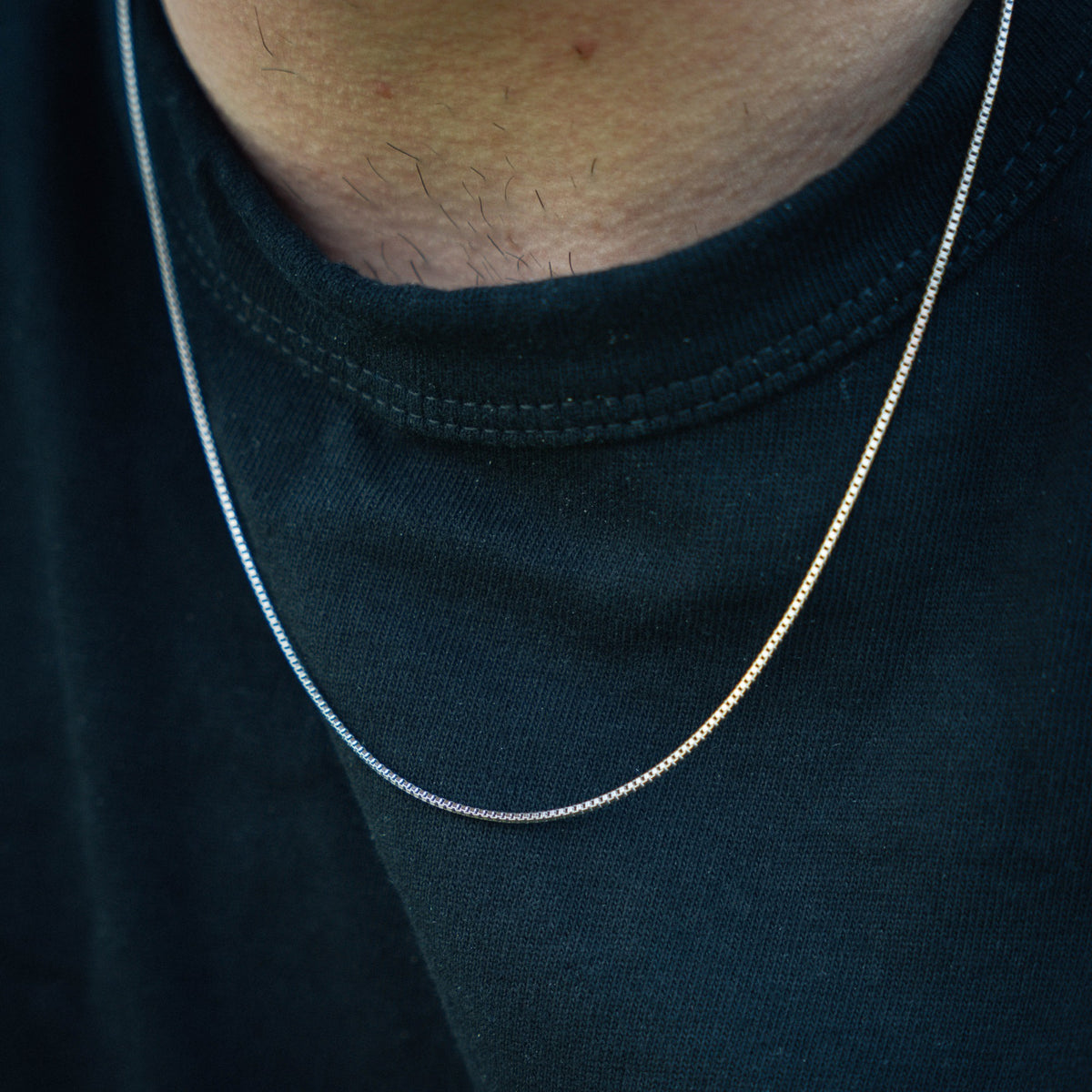 Silver Box Chain (1MM)