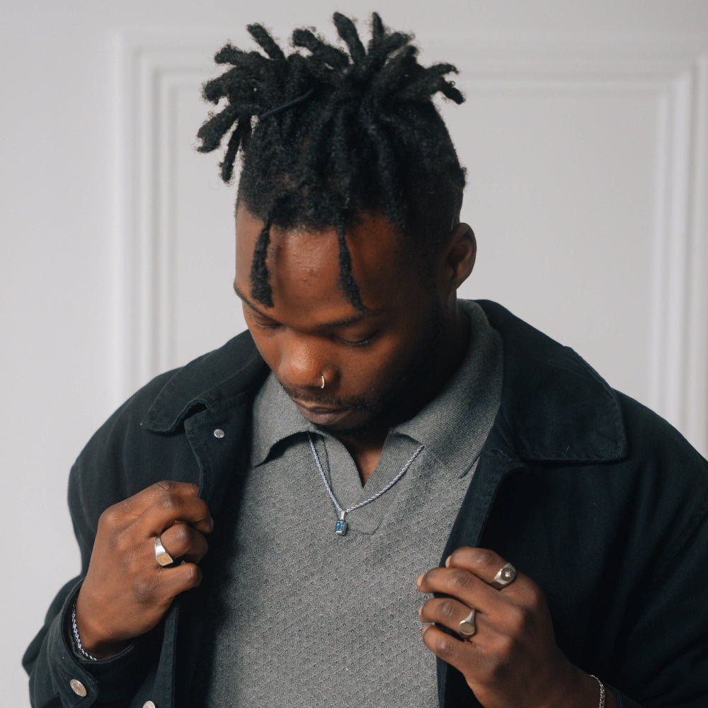 Bleu Pendant - Silver