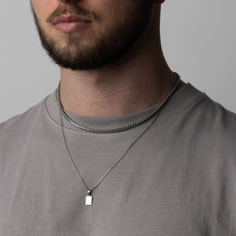 Make Your Own Set - Mini Bar & Franco Chain -Perfect Jewellery Gifts For Men - By Twistedpendant