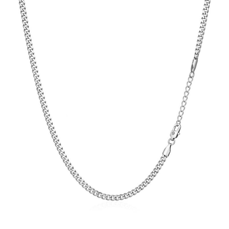 Silver MATTE Cuban Chain (4MM) - Mens Necklace Chains | Twistedpendant