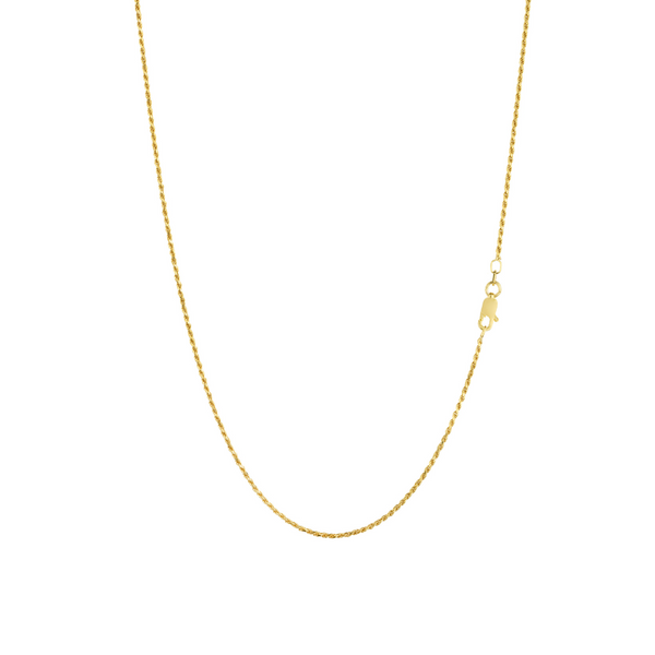 1.5mm Thin Gold Rope Chain - Mens Gold Chain | By Twistedpendant