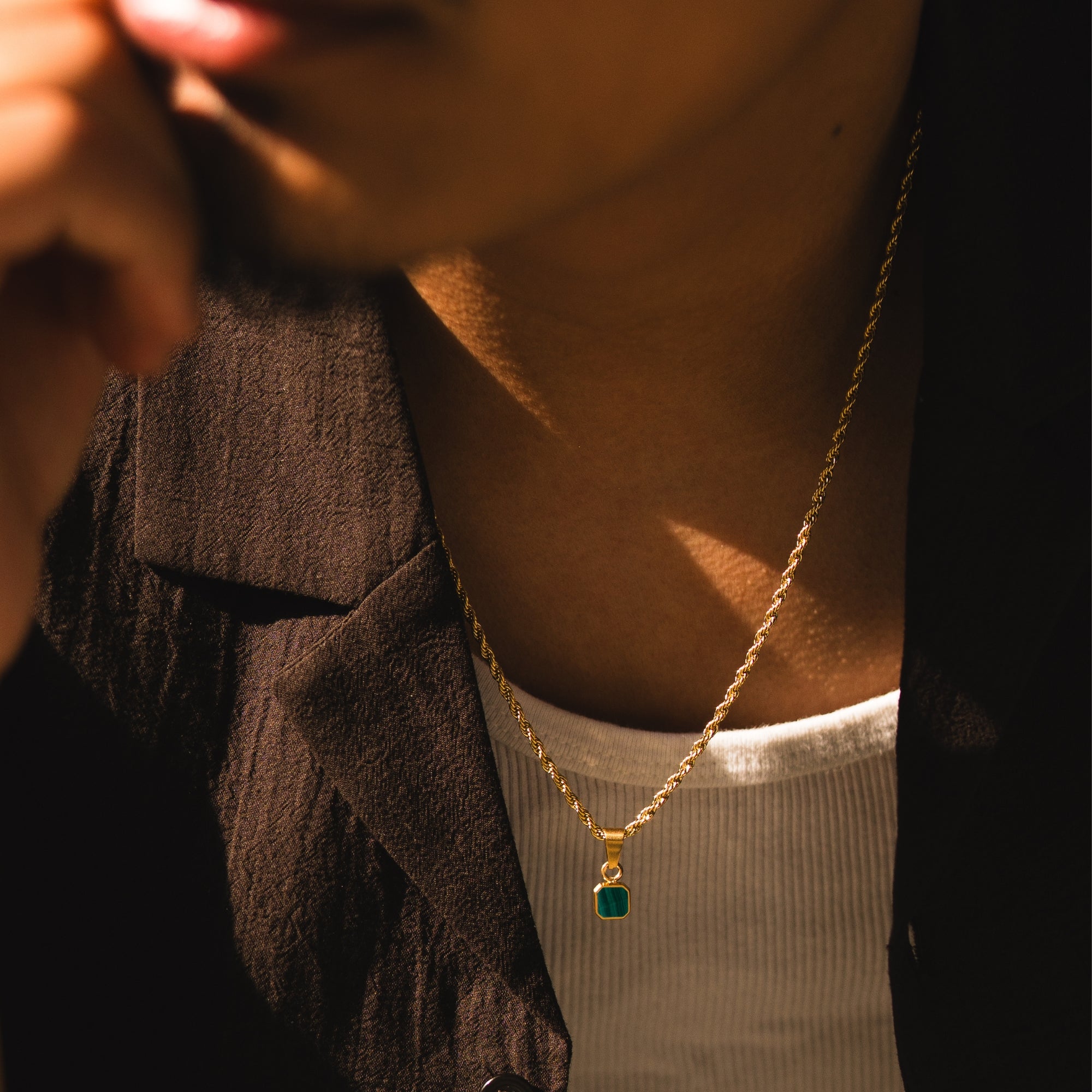 Mini Malachite - Gold