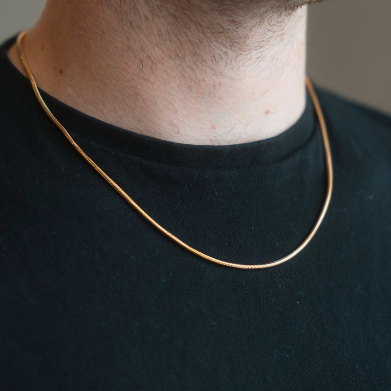 Mens Gold Snake Chain - Mens Gold Snake Chain Men | Twistedpendant