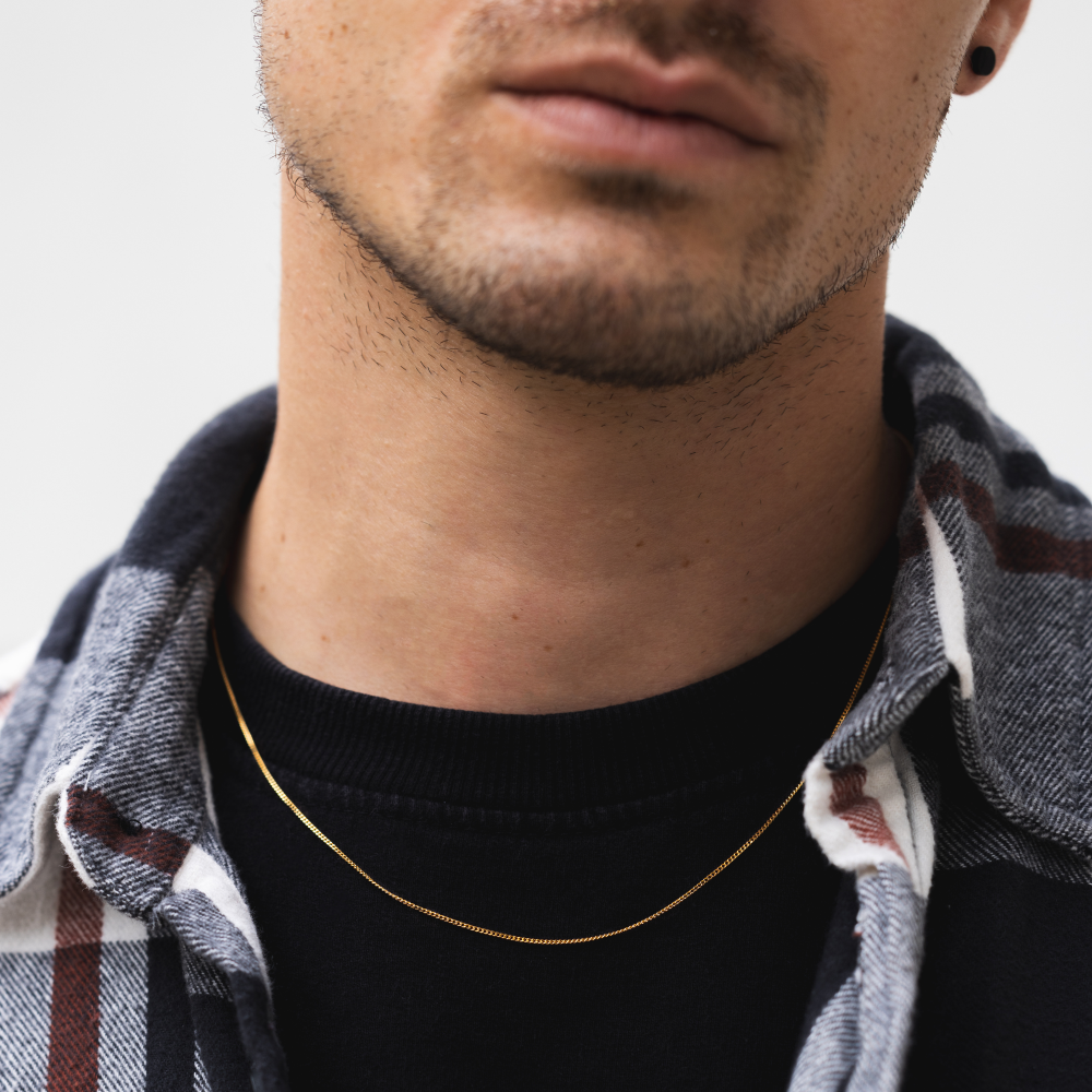 Thin Gold Cuban Chain (1.5MM) For Men - Minimalist Chains | Twistedpendant